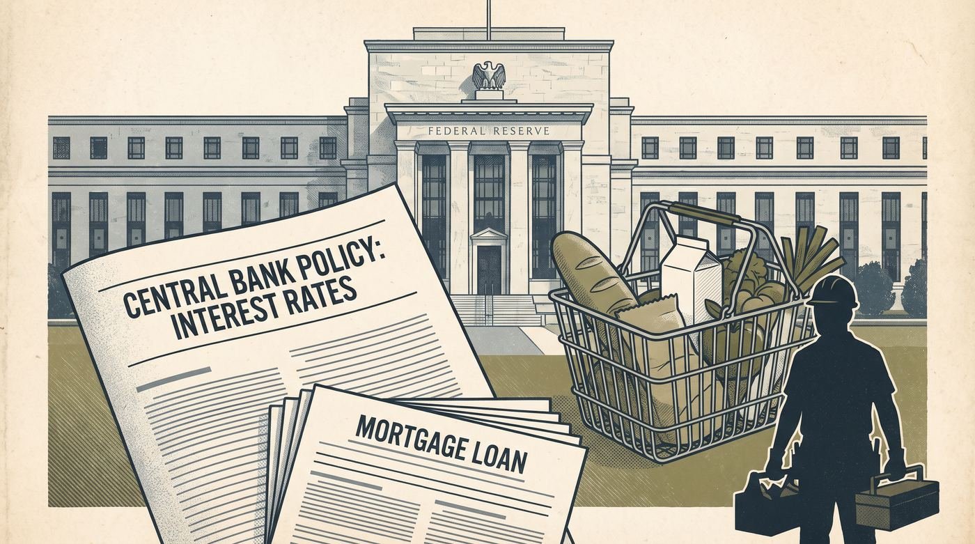 Editorial illustration for Federal Reserve Interest-Rate Decision: Why the Fed Held Rates in October 2026