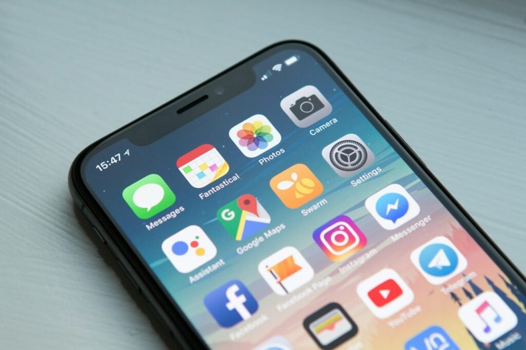 Smartphone representing a digital declutter and app notification cleanup